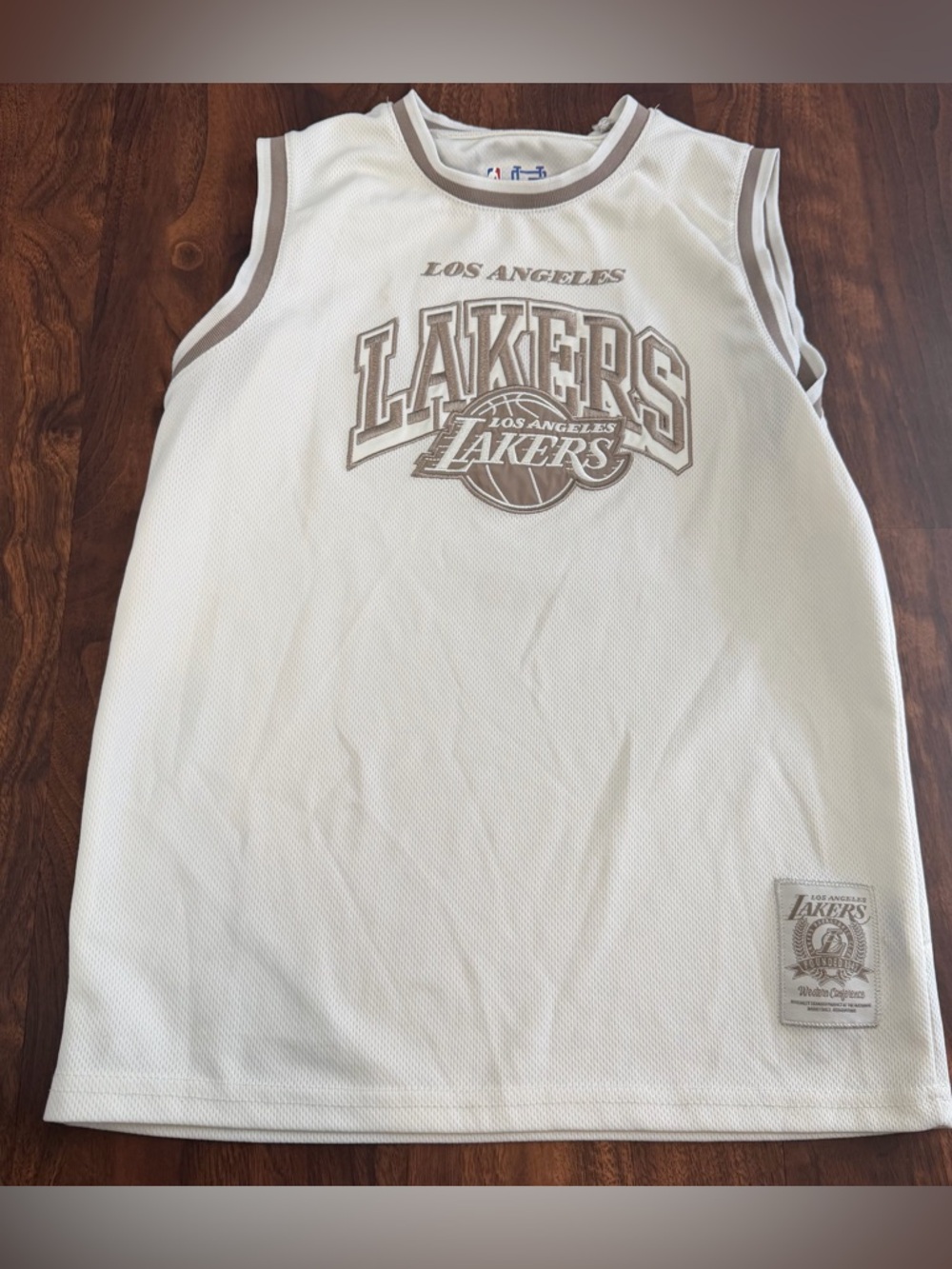NBA Los Angeles Lakers Ultra Game Cream Basketball Jersey
